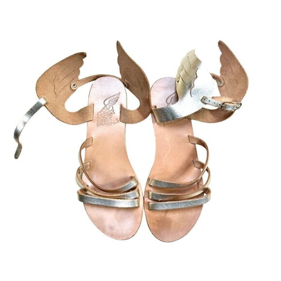 Ancient Greek Sandals Winged Leather Sandals- LT3111 - Picture 1 of 5
